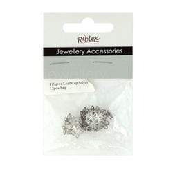 AussieSuperStore Jewellery Making Supplies JF Bead Caps Filigree Leaf Adjustable (in 2 colors) JF Bead Caps Filigree Leaf Adjustable | Jewellery Making Accessories